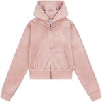 Juicy Couture Tonal velour hettejakke, adobe rose