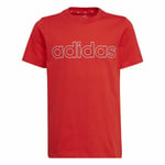 Børne Kortærmet T-shirt Adidas Essentials  Rød 8-9 år