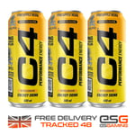 Cellucor C4 Energy Pineapple Head Pre Workout 3x500ml RTD Cans Sugar Free