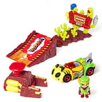 T-RACERS Eagle Jump Challenge – Launcher with Ramp and Accessories, plus exclusive driver and car.