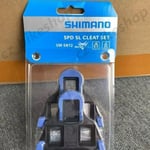 UK Shimano SM-SH12 SPD-SL Pedals Cleat Set Road Bike 2 Degree Float Cleats Blue