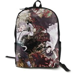 Kimi-Shop Bungo Stray Dogs Anime Cartoon Cosplay Canvas Shoulder Bag Backpack Classic Lightweight Travel Daypacks School Backpack Laptop Backpack