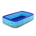 XCLWL paddling pool Rectangular Inflatable Swimming Thicken Suitable for outdoor indoor adult Baby outdoor flower backyard summer water party