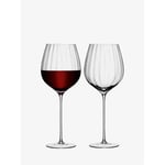 LSA Aurelia Red Wine Glass 660ml Clear Optic Set of Two