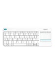 Logitech Wireless Touch Keyboard K400 Plus - Tastatur - Tjekkisk - Hvid