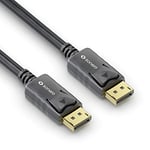 Sonero [Nouveau] 2m DisplayPort Cable 1.2, Câble DisplayPort à DisplayPort, 4K 60 Hz, 2K 144Hz, noir