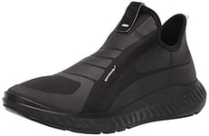 ECCO Men's St.1 Lite Alpha Slip on Sneaker, Black, Numeric_10_Point_5