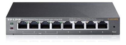 TP-Link 8-port Gigabit Easy Smart Switch, PoE 55W, 802.3af, metallinen