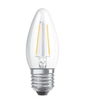 Osram Ampoule LED à Filament | Culot E27 | Forme Flamme | Blanc Chaud 2700K | 4W (équivalent 40W)