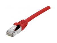 Exc Network Cable | Cat 6 | F/Utp | Low Smoke/Halogen Free | Connection Cable | Red | 0.5M