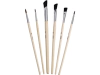 Zahn Pinsel E10710-21 Pensel Til Modelbygning Finhår 6 Dele
