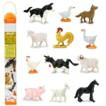 Safari Ltd - 695204 -Tube de Figurines Animaux de la Ferme