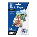 Matt Photo Paper 6" x 4" - 26 Pack 235gsm To Print Colour Digital Printer Images