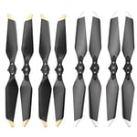 IUCVOXCVB Replacement Drone Propeller 8 Pieces Replacement 8331 Low Noise Propeller Fit For DJI MAVIC PRO Platinum Drone Spare Parts Props Folding Blade Wing Drone Propellers (Color : Gold Silver)