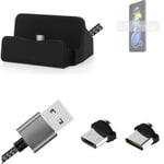 Docking Station for Xiaomi Redmi Note 11T Pro+ + USB-Typ C und Micro-USB Connect