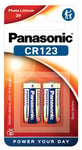 Batteri - 2-pack, Panasonic CR123A
