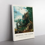 The Temptation Of Saint Anthony By Pieter Bruegel The Elder Exhibition Museum Painting Canvas Wall Art Print Ready to Hang, Framed Picture for Living Room Home Office Décor, 76x50 cm (30x20 Inch)