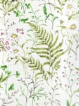 Vaxduk i textil, ängsblommor grön 140cm, metervara från IT
