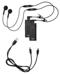 Zodiac Mini liten walkie talkie komradio, 2-pack
