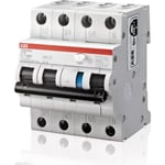 Kombinationsbrytare HPFI B 10A 30mA 3P+N, DS203NC
