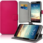 KARYLAX Seluxion - Housse Etui Porte-Carte Support Universel L Couleur Rose pour Smartphone Alcatel Pop 4-6"