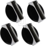 4 Genuine Baumatic Caple Black Oven Cooker Control Knob Hob Switch Dial - WMD10