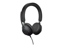 Jabra Evolve2 40 MS Stereo - Headset - på örat - kabelansluten - USB-C - ljudisolerande - Certifierad för Microsoft-teams