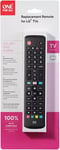 One For All Replacement Remote For LG TV's URC4911/RDN1110621