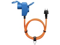 Cee-Adapterkabel, Kontakt Med Skyddsjord Till 90° Cee Hona Och Uttag Med Skyddsjord, 1,5 M