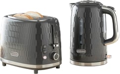 Daewoo Honeycomb Kettle & Toaster Set, 1.7L Kettle With Matching 2 Slice Toaster