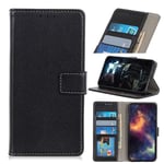 KM-WEN® Case for Nokia 6.2 / Nokia 7.2 (6.3 Inch) Book Style Retro Litchi Pattern Magnetic Closure PU Leather Wallet Case Flip Cover Case Bag with Stand Protective Cover Black