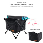 ZXCY Portable Outdoor Camping Folding Table with Aluminum Alloy Table Top And Large Capacity Storage Bag for Picnic Beach Hiking Garden Fishing BBQ
