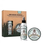 Mr Bear Family Kit - Sea Salt Spray & Matt Clay Pomade Springwood
