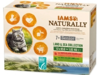 IAMS IAMS Naturally Senior zestaw smaków morskch i miesnych 12x85g kot