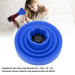 (Blue)Collapsible Hair Dryer Diffuser Travel Folding Hair Blow Dryer SDS