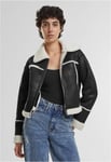 Urban Classics Shearling jacka dam (black/whitesand,M)