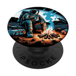 Astronaut Stranded in a Distant Planet Calming Funny Trippy PopSockets Swappable PopGrip