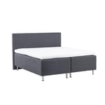 Venture Home Ramsäng Mesa 180 cm Bed 180*200 - Matte Silver / Dark grey Fabric Lino 12 30102-103