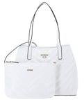 GUESS Women Vikky Tote Bag, White, 33x27x15 cm