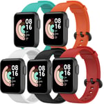 Shieranlee Silicone Watch Strap Compatible for Xiaomi Mi Watch Lite/Redmi Watch Lite - Smart Watch Bands for Men Ladies - for Xiaomi Smart Watch Bracelet Replacement Accessories