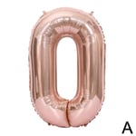 Rose Gold 40 Giant Foil Number Helium Large Baloon Birthday Part B