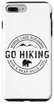 Coque pour iPhone 7 Plus/8 Plus T-shirt Funny Go Hiking Worse Case Scenario Bear Kills You