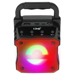 Enceinte lumineuse sans fil LinQ Rouge, Design Compact et Portable