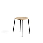 HAY Soft Edge 70 pall oak-svart stålstativ