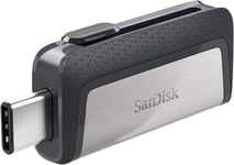 SanDisk Ultra 128 GB Dual Type-C USB 3.1 Flash Drive, Silver 128GB