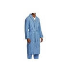 Nautica mens Long-sleeve Lightweight Cotton Woven-robe, French Blue, L-X-L