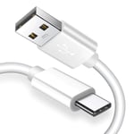 Galaxy A12 Type C Cable USB 3.0-3.3ft Fast Charger Cable High Speed Charging For Samsung Galaxy A12 Data Transfer Compatible with Power Banks Chargers and More Devices (WHITE)