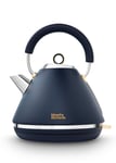 Morphy Richards Accents Navy & Gold 1.5L 3KW Pyramid Kettle 102045