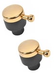 Knob for RANGEMASTER 90 110 Classic Oven Cooker Hob Grill Control Switch Gold x2