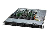 Supermicro Up Superserver 111C-Nr - Server - Kan Monteras I Rack 1U - 1-Vägs - 1 X Xeon Silver 4509Y / Upp Till 4.1 Ghz - Ram 16 Gb - Sata/Sas - Hot-Swap 2.5" Vik/Vikar - Ssd 400 Gb - Nvme - Ast2600 - 10 Gigabit Ethernet - Inget Os - Skärm: Ingen -